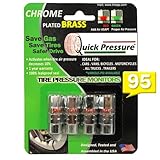 IMAGE OF Quick Pressure - PSI-95 Tire Pressure Monitor (4 units/pack) Chrome Plated Brass - Buy 1 pack (4 units) get 1 spare unit for free. Dec 1-Dec 31, 2011.