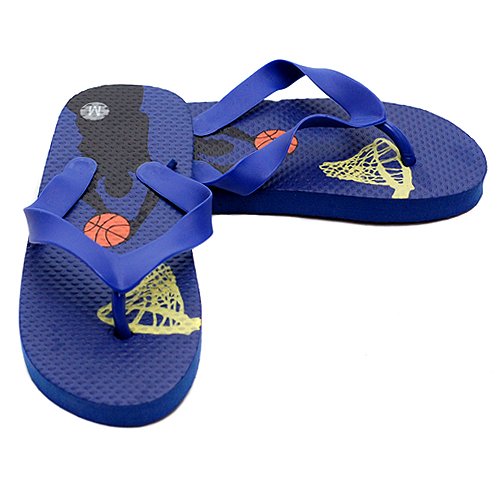 Sales Little Boys Footwear Blue Basketball Flip Flop Sandal 11-2