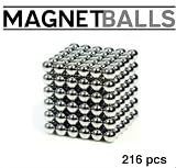 Magnet Balls - Rare Earth Magnetic Ball Puzzle Plus Free Special Collector's Tin (216 Pcs) - Same Fun As Bucky balls, Neocube, and Cybercube (Keep Away from Children - Age 14+)