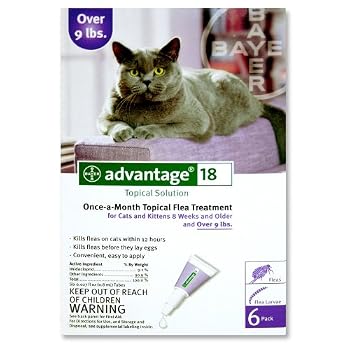 Set A Shopping Price Drop Alert For Advantage Topical Solution Flea Treatment for Cats Over 9 Pounds, 6 Applications