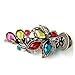 VINTAGE STYLE MULTI COLOR CRYSTAL FLORAL HAIR CLIP