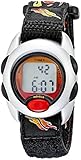 Timex Kids' T78751 "Digital Flames" Watch with Black Cloth Band