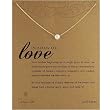 DOGEARED- Gold Dipped Pearls of Love Necklace with White Pearl