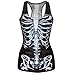JETTINGBUY Women T-shirt Gothic Punk Tank top Vest 3D Print Camisole