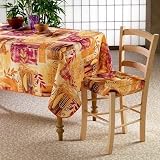 Nappe cocktail saumon rectangle 150x240cm