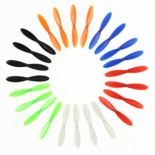 Coolplay 6 Sets Hubsan X4 H107 H107D H107C H107L Blades Propellers Spare Parts for Hubsan RC Quadcopter - 6 Color
