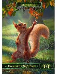 Toy: 3x Squirrel Tokens #2 Custom Altered MTG Conspiracy (for Squirrel Nest) - GnD Cards