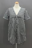 ギンガムチェック チュニック ワンピース[CODE:0090710]