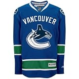 Reebok Vancouver Canucks Navy Blue Premier Hockey Jersey