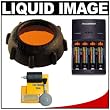 Liquid Image Blue Water Filter with Batteries & Charger + Cleaning Kit for Scuba Series Mid-Size Underwater High Definition Digital Camera Mask HD