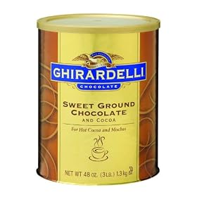 Ghirardelli Chocolate Sweet Ground Chocolate & Cocoa, 48-Ounce Can
