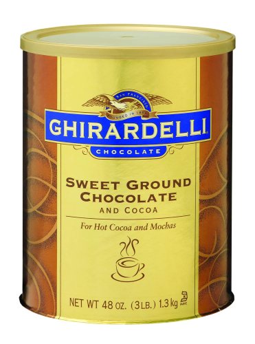 Ghirardelli Chocolate Sweet Ground Chocolate & Cocoa, 3 Pound Can by Ghirardelli