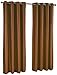 Stylemaster Tribeca Faux Silk Grommet 56-Inch by 95-Inch Window Panel, Expresso