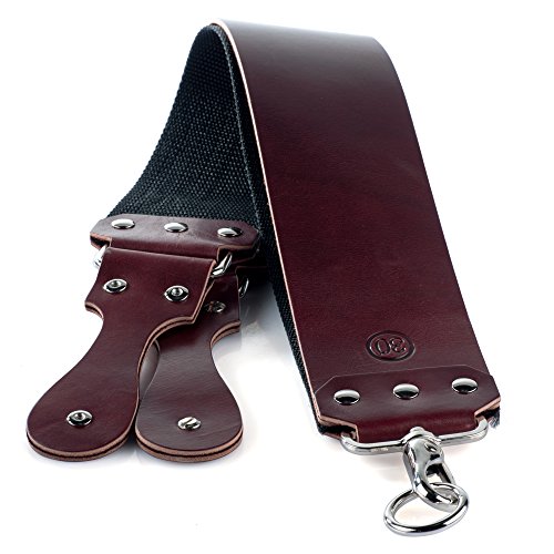 30 Degree 3″ Red Latigo Leather Straight Razor Strop All Beauty Secret