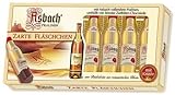 Asbach Uralt Brandy 8 Filled Bottle Shaped Chocolates with Sugar Crust in Window Gift Box - 100g/3.5oz