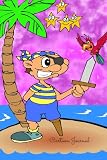 Cartoon Journal: Pirate Notebook To Write In For Men, Women, Girls, Boys, Blank, Unlined, Unruled, Empty Journal 6inx9in 200 Pages (Blank Books)