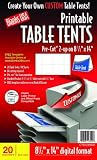 Blanks/USA Pre-Cut Printable Table Tents (CT602X9WH)