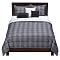 Park Avenue 7-pc. Comforter Set - Black/ Silver/ Plaid&nbsp;