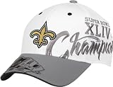 Men's New Orleans Saints Super Bowl XLIV Champions Locker Room Cap by Reebok (White-Grey)
