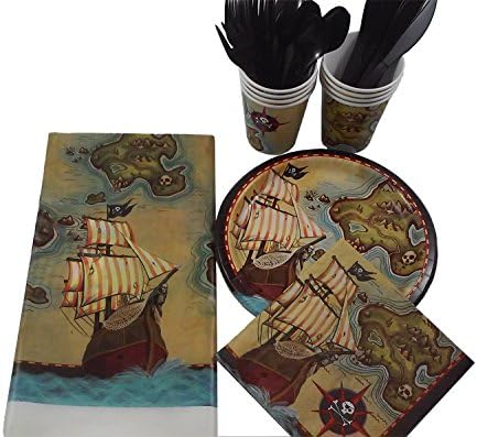 Pirate Theme Party Pack for 8. Plot a Course for Adventure and Fun