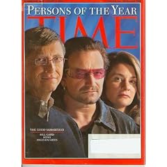 Time Magazine December 26 2005 Bill Gates, Bono, Melinda Gates