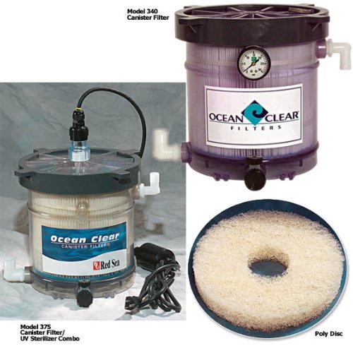 Models 375 & 380 Ocean Clear Canister Filters - MODEL 375 FILTER W/ UV 18 WATT