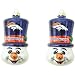 Topperscot Denver Broncos Blown Glass Top Hat Snowman Ornament (2 Pack) Size: One Size