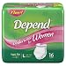 Search : Depend underwear for women super plus absorbency, large size - 16/Pack