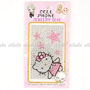 Hello Kitty Cell Phone Skin Sticker Jewelry Seal