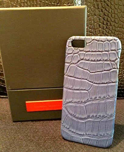 Maison Takuya Apple iPhone 5 &amp; 5S - Matt Sapphire Blue Alligator Leather