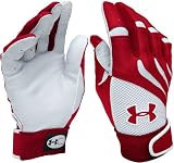Under Armour 0105 The Yard II Batting Gloves - Red/White