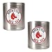 Boston Red Sox MLB 2pc Stainless Steel Can Holder Set- Primary Logo