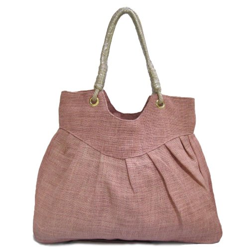 Capri Metallic Jute Tote Handbag By Murval Paris