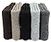 Gellwhu 5 Pairs Pack Men Winter Warm Wool Rabbit Fur Blended Super Thick Crew Socks