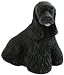 Cocker Spaniel (Black) Figurine, Apprx 7 Inches (K-9 Kreations Dog Sculpture)