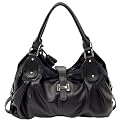 Parinda Marigold Faux Leather Handbag - Black