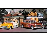 Hot Rod Wallpaper Border - vintage muscle cars drag race decor