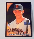BLACK VERSION 2010 Topps Baseball Card #105 Madison Bumgarner San Francisco Giants Rookie Card (RC) - Mint Condition - Shipped In Protective ScrewDown Display Case!