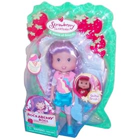 Playmates Strawberry Shortcake A World of Friends Rockaberry Roll Series 6-1 2 Inch Doll -... by Strawberry Shortcake