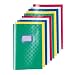 Herlitz 5204003 10er Packung�Hefth�llen, A4, PP, Baststruktur, 100 my, farbig sortiert