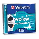 Verbatim Mini DVD-RW DigitalMovie 1.4GB 2X 3pk Jewel Case Blister