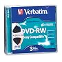 Verbatim Mini DVD-RW DigitalMovie 1.4GB 2X 3pk Jewel Case Blister