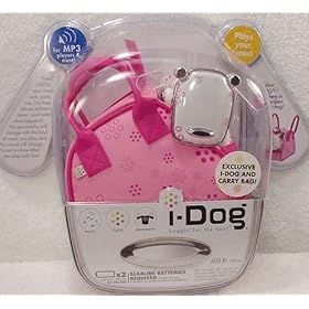 I-Dog White with Pink Spots and Pink Carry Case