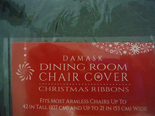 Dining Room Chair Cover - Damask - Green