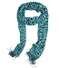 Pashmina Black Teal Zebra Animal Design Knit Shawl Scarf 21"x76"