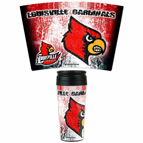 NCAA Louisville Cardinals 16-Ounce Travel Mug