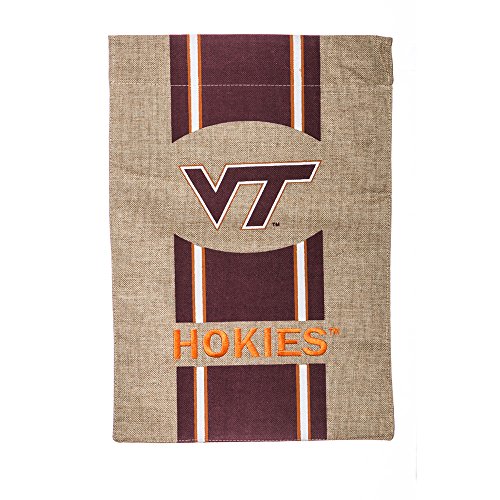 NCAA Virginia Tech Burlap Garden Flag