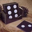 Dominoes Glass Coaster Set