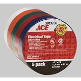 Ace Color Coding Electrical Tape - 12 Packs