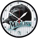 MLB Florida Marlins Round Clock